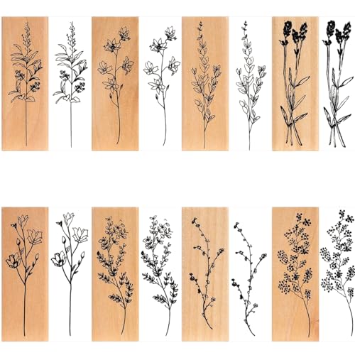 Holzstempel, 8 Stück Blumenmuster-Stempelset, Vintage-Holzstempel, Wiederverwendbar, Für Scrapbooking, Journaling, Fotoalben, Grußkarten, Kinder Diy Karten Machen Holzstempel, 8 Stück Blumenmuster-Stempelset, Vintage-Holzstempel, Wiederverwendbar, Für Scrapbooking, Journaling, Fotoalben, Grußkarten, Kinder Diy Karten Machen von cuhostki