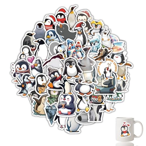 Penguin Aufkleber, 60 Stück Tier Sticker Set, Wasserdicht Vinyl Aufkleber, Niedlich Deko Aufkleber, Für Laptop Erwachsene Kinder Geschenk,Pinguine Cartoon Sticker Penguin Aufkleber, 60 Stück Tier Sticker Set, Wasserdicht Vinyl Aufkleber, Niedlich Deko Aufkleber, Für Laptop Erwachsene Kinder Geschenk,Pinguine Cartoon Sticker von cuhostki