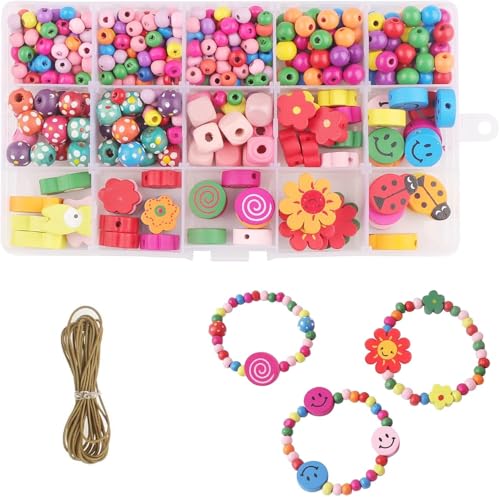 cuhostki Bunte Holzperlen, 400 Stück Holzperlen Zum Auffädeln, Perlen Zum Auffädeln Kinder, Smiley Gesichts Holzperlen, Für Diy Armbänder Halsketten, Schmuck Basteln Geschenk cuhostki Bunte Holzperlen, 400 Stück Holzperlen Zum Auffädeln, Perlen Zum Auffädeln Kinder, Smiley Gesichts Holzperlen, Für Diy Armbänder Halsketten, Schmuck Basteln Geschenk von cuhostki