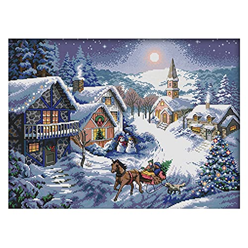 Cukol Kreuzstich Stickpackungen Vorgedruckt Set Erwachsene Schneeszene, Stickvorlagen Stickbilder Vorgedruckt Kreuzstich Stickpackung Sticken Stickbild Bild Set für Erwachsene Anfänger, Cross Stitch Cukol Kreuzstich Stickpackungen Vorgedruckt Set Erwachsene Schneeszene, Stickvorlagen Stickbilder Vorgedruckt Kreuzstich Stickpackung Sticken Stickbild Bild Set für Erwachsene Anfänger, Cross Stitch von cukol cukol