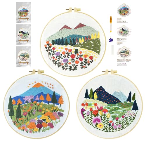 cukol cukol 3pcs Gras Stickset Sticken Set für Erwachsene Anfänger Embroidery Kit Stickerei, Stickvorlagen Kreuzstich Vorgedruckt Stickbilder Stickbild Stickpackung Stickvorlage Stickpackungen Bilder cukol cukol 3pcs Gras Stickset Sticken Set für Erwachsene Anfänger Embroidery Kit Stickerei, Stickvorlagen Kreuzstich Vorgedruckt Stickbilder Stickbild Stickpackung Stickvorlage Stickpackungen Bilder von cukol cukol