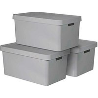 curver INFINITY Aufbewahrungsboxen-Set grau, 3 Set curver INFINITY Aufbewahrungsboxen-Set grau, 3 Set von curver