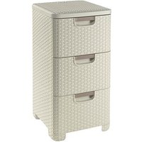 curver STYLE Aufbewahrungsboxen 3x 14,0 l creme 32,8 x 37,8 x 60,0 cm curver STYLE Aufbewahrungsboxen 3x 14,0 l creme 32,8 x 37,8 x 60,0 cm von curver