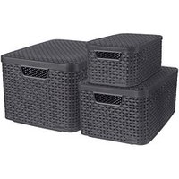 curver STYLE Aufbewahrungsboxen-Set anthrazit, 1 Set curver STYLE Aufbewahrungsboxen-Set anthrazit, 1 Set von curver