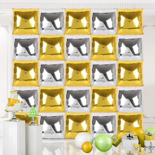 25 Stück Quadratische Luftballons – DIY Luftballonwand Set, Doppelseitige Farben, Wiederverwendbar für Geburtstag Deko, Partys & Fotohintergründe 25 Stück Quadratische Luftballons – DIY Luftballonwand Set, Doppelseitige Farben, Wiederverwendbar für Geburtstag Deko, Partys & Fotohintergründe von cutlot