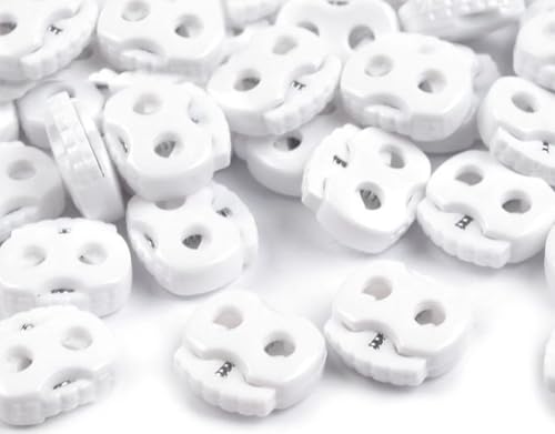 cyclingcolors 10x Kordelenden kordelstopper runden 15x15mm Kordelstoppern Ende für Kleidung Kunststoff Schuhe Shorts Rucksack Kordelzug Zelt, Weiss cyclingcolors 10x Kordelenden kordelstopper runden 15x15mm Kordelstoppern Ende für Kleidung Kunststoff Schuhe Shorts Rucksack Kordelzug Zelt, Weiss von cyclingcolors