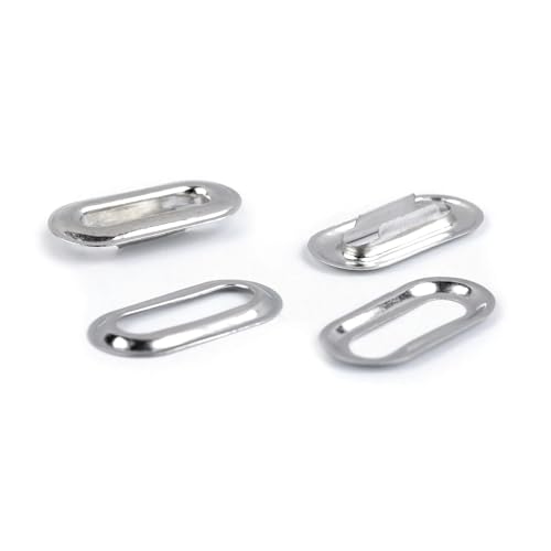 cyclingcolors 10x Ösen mit Unterlegscheibe Innen 4 x 16 mm Außen 12 x 26 mm für Handpresse Nieten Nähen Leinwand Poster Zelt Reparatur DIY, Nickel von cyclingcolors