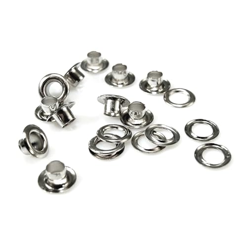 cyclingcolors 10x Ösen mit Unterlegscheibe innen 10 mm außen 16 mm für Handpresse Nieten Nähen Leinwand Poster Zelt Reparatur DIY, Nickel cyclingcolors 10x Ösen mit Unterlegscheibe innen 10 mm außen 16 mm für Handpresse Nieten Nähen Leinwand Poster Zelt Reparatur DIY, Nickel von cyclingcolors