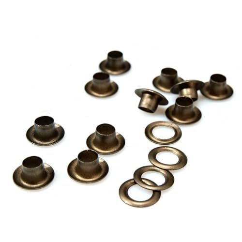 cyclingcolors 10x Ösen mit Unterlegscheibe innen 5,5 mm außen 10 mm für Handpresse Nieten Nähen Leinwand Poster Zelt Reparatur DIY, Messing cyclingcolors 10x Ösen mit Unterlegscheibe innen 5,5 mm außen 10 mm für Handpresse Nieten Nähen Leinwand Poster Zelt Reparatur DIY, Messing von cyclingcolors