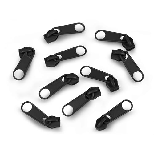cyclingcolors 10x Reissverschluss Zipper N°5 Schieber Reißverschluss Reparatur Ersatz Zipper für Jacken Koffer Ruckäcke aus Metall, schwarz cyclingcolors 10x Reissverschluss Zipper N°5 Schieber Reißverschluss Reparatur Ersatz Zipper für Jacken Koffer Ruckäcke aus Metall, schwarz von cyclingcolors