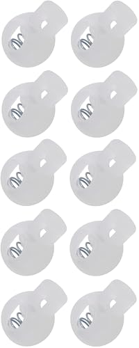 cyclingcolors 10x kordelstopper runden Kordelstoppern für Kleidung Kunststoff Schuhe Shorts Rucksack Kordelzug Zelt Camping, transparent cyclingcolors 10x kordelstopper runden Kordelstoppern für Kleidung Kunststoff Schuhe Shorts Rucksack Kordelzug Zelt Camping, transparent von cyclingcolors