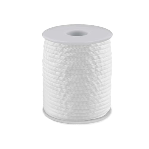 cyclingcolors 1x Polyester Cord Seil Polypropylene 4 mm 25 m Yarn für Handwerk Wohndekorationen Platzteller Umhängetasche Handtasche Runner Schnullerkette, weiß cyclingcolors 1x Polyester Cord Seil Polypropylene 4 mm 25 m Yarn für Handwerk Wohndekorationen Platzteller Umhängetasche Handtasche Runner Schnullerkette, weiß von cyclingcolors