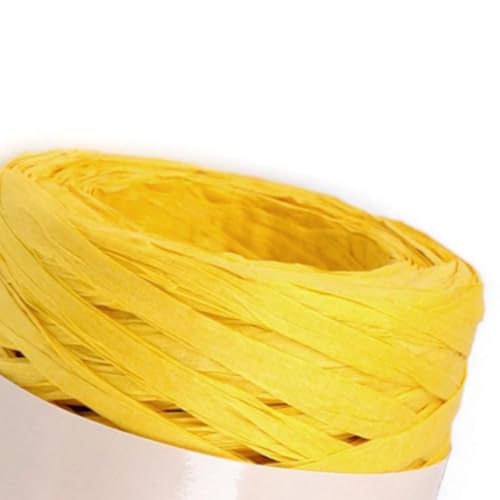 cyclingcolors 1x Raffiabast Raffia Papierschnur 5-8 mm 100 m für Geschenkverpackung Weihnachten Hochzeit Geburtstag Bastelprojekten Dekorieren Weben Gärtnern, Gelb cyclingcolors 1x Raffiabast Raffia Papierschnur 5-8 mm 100 m für Geschenkverpackung Weihnachten Hochzeit Geburtstag Bastelprojekten Dekorieren Weben Gärtnern, Gelb von cyclingcolors