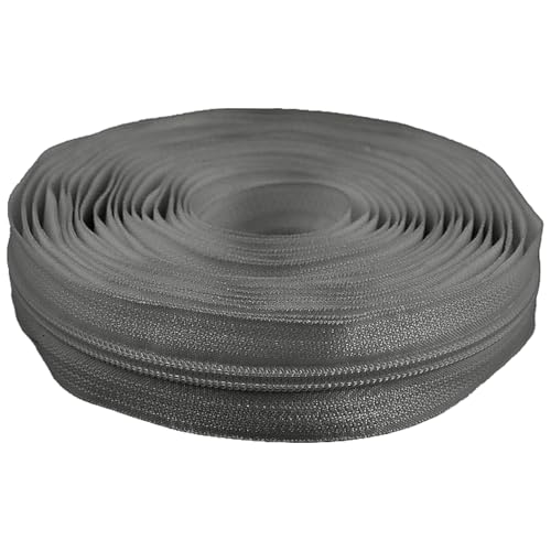 cyclingcolors 1x Reißverschlüsse Nr. 5 Länge 5 Meter Zähnen aus Gespritztem Kunststoff Polyester Open End Mesh ohne Puller Slider Zipper Kleidung Nähen Jacken Kurzwaren, Grau cyclingcolors 1x Reißverschlüsse Nr. 5 Länge 5 Meter Zähnen aus Gespritztem Kunststoff Polyester Open End Mesh ohne Puller Slider Zipper Kleidung Nähen Jacken Kurzwaren, Grau von cyclingcolors