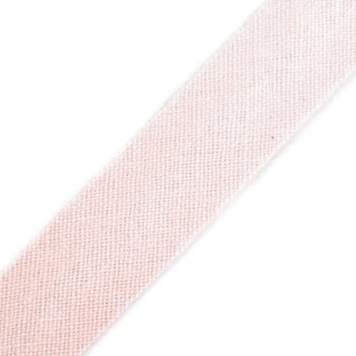 cyclingcolors 1x Schrägband aus 100% Baumwolle Breite 14 mm Länge 25 m Hochwertiges Einfassband Baumwollband Schrägband Ideal zum DIY, Blassrosa von cyclingcolors