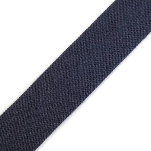 cyclingcolors 1x Schrägband aus 100% Baumwolle Breite 14 mm Länge 25 m Hochwertiges Einfassband Baumwollband Schrägband Ideal zum DIY, Grauschwarz von cyclingcolors