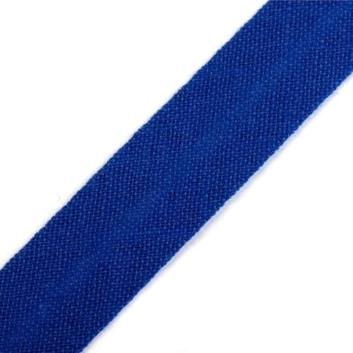cyclingcolors 1x Schrägband aus 100% Baumwolle Breite 14 mm Länge 25 m Hochwertiges Einfassband Baumwollband Schrägband Ideal zum DIY, Marineblau von cyclingcolors