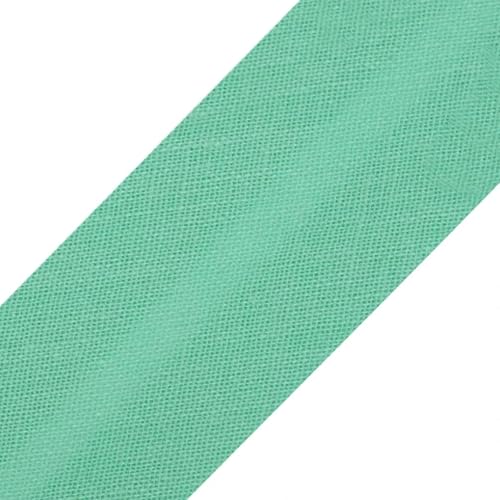 cyclingcolors 1x Schrägband aus 100% Baumwolle Breite 20 mm Länge 25 m Hochwertiges Einfassband Baumwollband Schrägband Ideal zum DIY, Mint von cyclingcolors