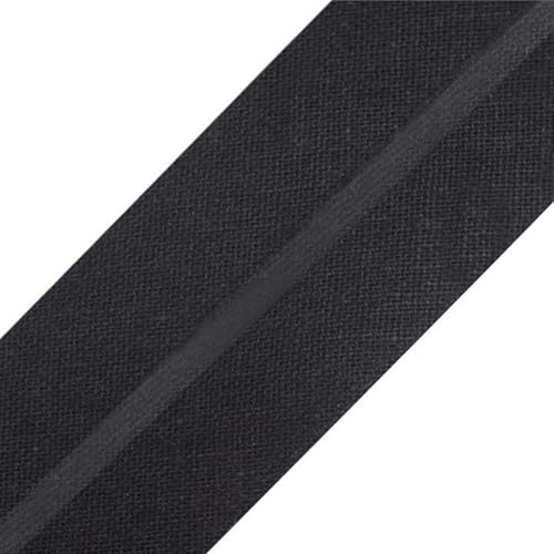 cyclingcolors 1x Schrägband aus 100% Baumwolle Breite 20 mm Länge 25 m Hochwertiges Einfassband Baumwollband Schrägband Ideal zum DIY, Schwarz cyclingcolors 1x Schrägband aus 100% Baumwolle Breite 20 mm Länge 25 m Hochwertiges Einfassband Baumwollband Schrägband Ideal zum DIY, Schwarz von cyclingcolors