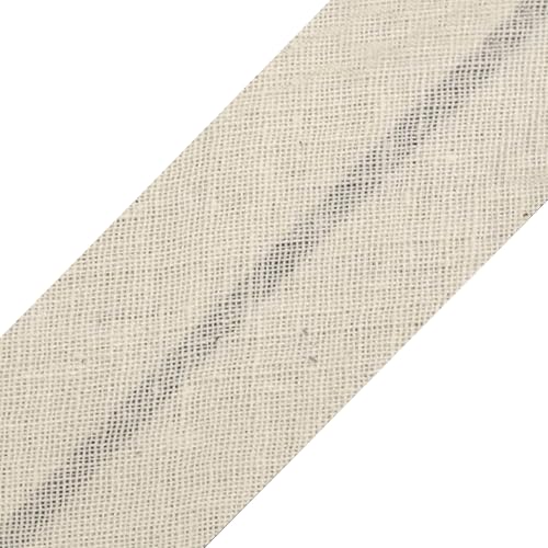 cyclingcolors 1x Schrägband aus 100% Baumwolle Breite 30 mm Länge 25 m Hochwertiges Einfassband Baumwollband Schrägband Ideal zum DIY, Ecru von cyclingcolors