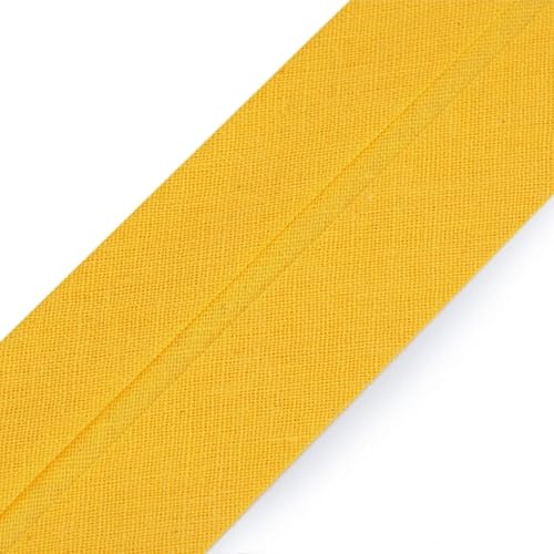 cyclingcolors 1x Schrägband aus 100% Baumwolle Breite 40 mm Länge 25 m Hochwertiges Einfassband Baumwollband Schrägband Ideal zum DIY, Eigelb cyclingcolors 1x Schrägband aus 100% Baumwolle Breite 40 mm Länge 25 m Hochwertiges Einfassband Baumwollband Schrägband Ideal zum DIY, Eigelb von cyclingcolors