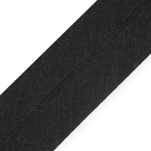 cyclingcolors 1x Schrägband aus 100% Baumwolle Breite 40 mm Länge 25 m Hochwertiges Einfassband Baumwollband Schrägband Ideal zum DIY, Schwarz cyclingcolors 1x Schrägband aus 100% Baumwolle Breite 40 mm Länge 25 m Hochwertiges Einfassband Baumwollband Schrägband Ideal zum DIY, Schwarz von cyclingcolors