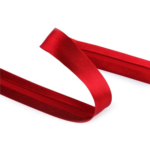 cyclingcolors 1x Schrägband aus 100% Polyester Breite 30 mm Länge 25 m Hochwertiges Einfassband Baumwollband Schrägband Ideal zum DIY, Rot cyclingcolors 1x Schrägband aus 100% Polyester Breite 30 mm Länge 25 m Hochwertiges Einfassband Baumwollband Schrägband Ideal zum DIY, Rot von cyclingcolors
