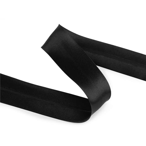 cyclingcolors 1x Schrägband aus 100% Polyester Breite 30 mm Länge 25 m Hochwertiges Einfassband Baumwollband Schrägband Ideal zum DIY, Schwarz cyclingcolors 1x Schrägband aus 100% Polyester Breite 30 mm Länge 25 m Hochwertiges Einfassband Baumwollband Schrägband Ideal zum DIY, Schwarz von cyclingcolors
