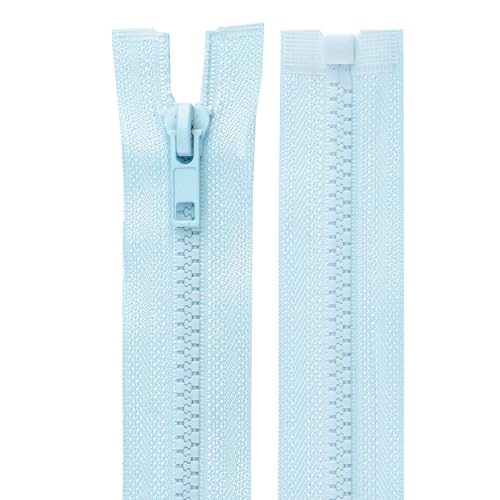 cyclingcolors 2x Reißverschlüsse Nr. 5 30 cm mit Zähnen aus Gespritztem Kunststoff Polyester Open End Mesh Puller Slider Zipper Kleidung Nähen Jacken Kurzwaren, Eisblau cyclingcolors 2x Reißverschlüsse Nr. 5 30 cm mit Zähnen aus Gespritztem Kunststoff Polyester Open End Mesh Puller Slider Zipper Kleidung Nähen Jacken Kurzwaren, Eisblau von cyclingcolors