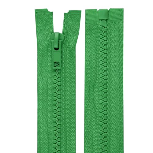 cyclingcolors 2x Reißverschlüsse Nr. 5 30 cm mit Zähnen aus Gespritztem Kunststoff Polyester Open End Mesh Puller Slider Zipper Kleidung Nähen Jacken Kurzwaren, Farngrün cyclingcolors 2x Reißverschlüsse Nr. 5 30 cm mit Zähnen aus Gespritztem Kunststoff Polyester Open End Mesh Puller Slider Zipper Kleidung Nähen Jacken Kurzwaren, Farngrün von cyclingcolors