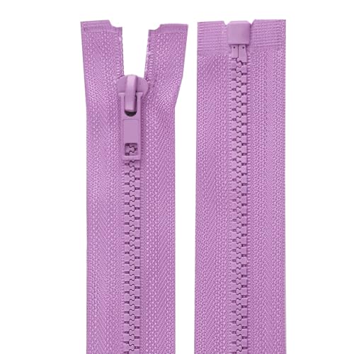 cyclingcolors 2x Reißverschlüsse Nr. 5 30 cm mit Zähnen aus Gespritztem Kunststoff Polyester Open End Mesh Puller Slider Zipper Kleidung Nähen Jacken Kurzwaren, Fliederlila cyclingcolors 2x Reißverschlüsse Nr. 5 30 cm mit Zähnen aus Gespritztem Kunststoff Polyester Open End Mesh Puller Slider Zipper Kleidung Nähen Jacken Kurzwaren, Fliederlila von cyclingcolors