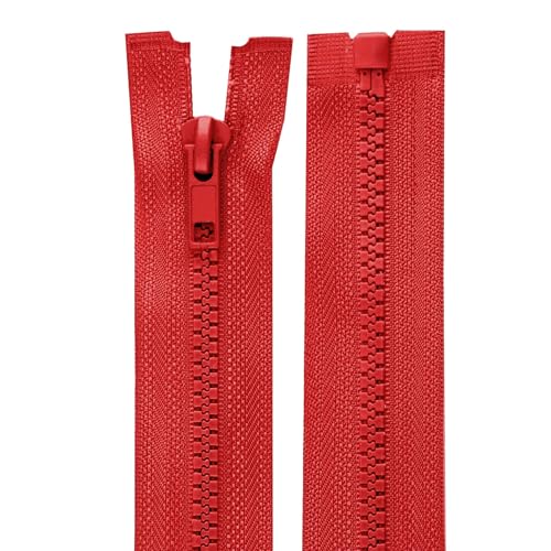cyclingcolors 2x Reißverschlüsse Nr. 5 30 cm mit Zähnen aus Gespritztem Kunststoff Polyester Open End Mesh Puller Slider Zipper Kleidung Nähen Jacken Kurzwaren, Rot cyclingcolors 2x Reißverschlüsse Nr. 5 30 cm mit Zähnen aus Gespritztem Kunststoff Polyester Open End Mesh Puller Slider Zipper Kleidung Nähen Jacken Kurzwaren, Rot von cyclingcolors