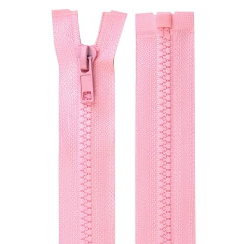cyclingcolors 2x Reißverschlüsse Nr. 5 70 cm mit Zähnen aus Gespritztem Kunststoff Polyester Open End Mesh Puller Slider Zipper Kleidung Nähen Jacken Kurzwaren, Babyrosa cyclingcolors 2x Reißverschlüsse Nr. 5 70 cm mit Zähnen aus Gespritztem Kunststoff Polyester Open End Mesh Puller Slider Zipper Kleidung Nähen Jacken Kurzwaren, Babyrosa von cyclingcolors