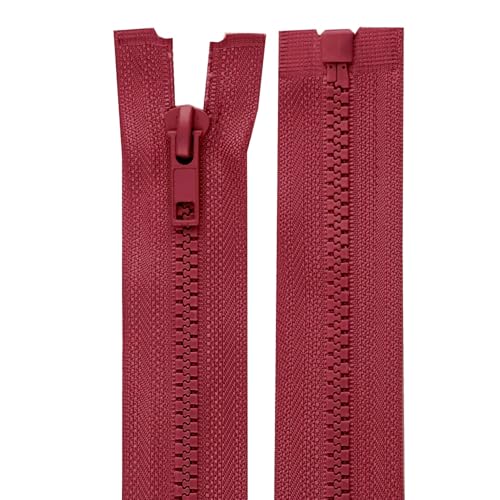cyclingcolors 2x Reißverschlüsse Nr. 5 70 cm mit Zähnen aus Gespritztem Kunststoff Polyester Open End Mesh Puller Slider Zipper Kleidung Nähen Jacken Kurzwaren, Burgund cyclingcolors 2x Reißverschlüsse Nr. 5 70 cm mit Zähnen aus Gespritztem Kunststoff Polyester Open End Mesh Puller Slider Zipper Kleidung Nähen Jacken Kurzwaren, Burgund von cyclingcolors