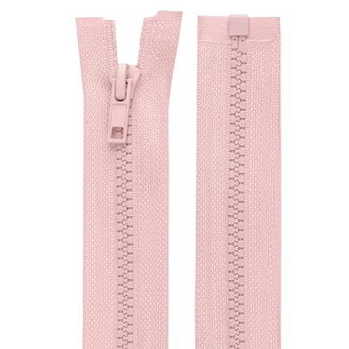 cyclingcolors 2x Reißverschlüsse Nr. 5 70 cm mit Zähnen aus Gespritztem Kunststoff Polyester Open End Mesh Puller Slider Zipper Kleidung Nähen Jacken Kurzwaren, Puder cyclingcolors 2x Reißverschlüsse Nr. 5 70 cm mit Zähnen aus Gespritztem Kunststoff Polyester Open End Mesh Puller Slider Zipper Kleidung Nähen Jacken Kurzwaren, Puder von cyclingcolors