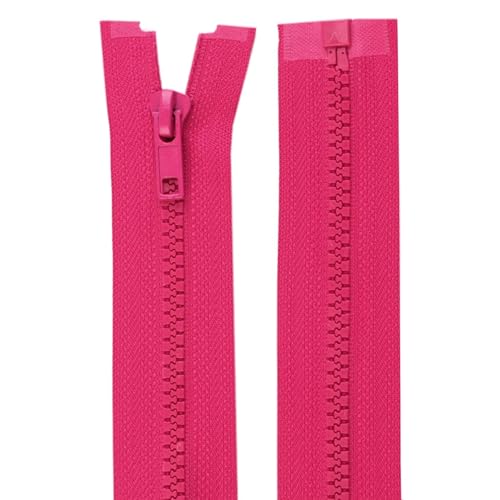 cyclingcolors 2x Reißverschlüsse Nr. 5 70 cm mit Zähnen aus Gespritztem Kunststoff Polyester Open End Mesh Puller Slider Zipper Kleidung Nähen Jacken Kurzwaren, Rosa cyclingcolors 2x Reißverschlüsse Nr. 5 70 cm mit Zähnen aus Gespritztem Kunststoff Polyester Open End Mesh Puller Slider Zipper Kleidung Nähen Jacken Kurzwaren, Rosa von cyclingcolors