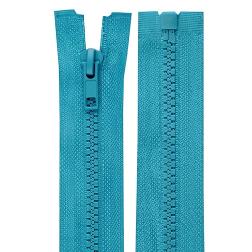 cyclingcolors 2x Reißverschlüsse Nr. 5 70 cm mit Zähnen aus Gespritztem Kunststoff Polyester Open End Mesh Puller Slider Zipper Kleidung Nähen Jacken Kurzwaren, Türkis blau cyclingcolors 2x Reißverschlüsse Nr. 5 70 cm mit Zähnen aus Gespritztem Kunststoff Polyester Open End Mesh Puller Slider Zipper Kleidung Nähen Jacken Kurzwaren, Türkis blau von cyclingcolors