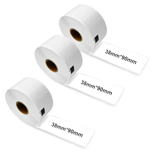 cyclingcolors 3x Rollen DK-11208 Große Adressetiketten Kompatibel mit BrotherP-Touch QL-500 QL-550 QL-570 QL-700 QL-720NW QL-800 QL-810W QL-1050 QL-1060N QL-1100 | 38mm x 90mm | 400 Etiketten cyclingcolors 3x Rollen DK-11208 Große Adressetiketten Kompatibel mit BrotherP-Touch QL-500 QL-550 QL-570 QL-700 QL-720NW QL-800 QL-810W QL-1050 QL-1060N QL-1100 | 38mm x 90mm | 400 Etiketten von cyclingcolors
