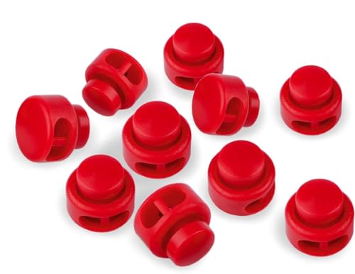 cyclingcolors 5X Kordelenden kordelstopper runden 13x15mm Kordelstoppern Ende für Kleidung Kunststoff Schuhe Shorts Rucksack Kordelzug Zelt, rot cyclingcolors 5X Kordelenden kordelstopper runden 13x15mm Kordelstoppern Ende für Kleidung Kunststoff Schuhe Shorts Rucksack Kordelzug Zelt, rot von cyclingcolors