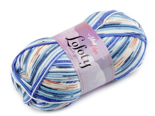 cyclingcolors Strickgarn für Socken warme Wolle Hygge Norwegisch Skandinavisch 100 g Länge 420 m, blau cyclingcolors Strickgarn für Socken warme Wolle Hygge Norwegisch Skandinavisch 100 g Länge 420 m, blau von cyclingcolors