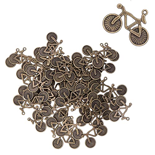 Cyrank Fahrrad Thema Charms Anhänger, 50 Stück Fahrrad-Charms Perlen Für Halsketten Armband Schmuckherstellung, Gemischte Anhänger Kette Und Vintage Aesthetic, Armbänd Ohrringe Halskette Cyrank Fahrrad Thema Charms Anhänger, 50 Stück Fahrrad-Charms Perlen Für Halsketten Armband Schmuckherstellung, Gemischte Anhänger Kette Und Vintage Aesthetic, Armbänd Ohrringe Halskette von Cyrank