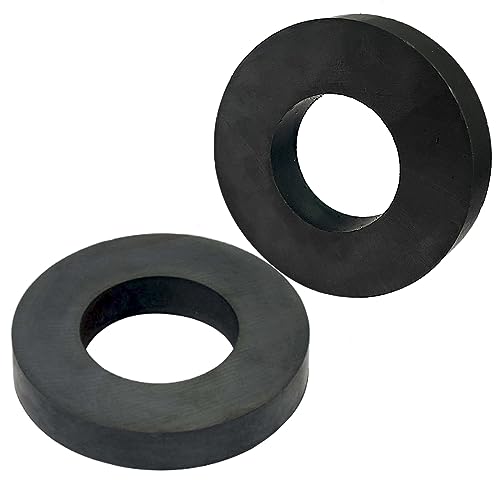 Ring Ferrit Magnet, Starker Magnete Mit Loch 60x30x10mm, Ceramic Magnets for Kühlschrank Whiteboard Schule Science Experiment, Magnete Groß Ringmagnete Ring Ferrit Magnet, Starker Magnete Mit Loch 60x30x10mm, Ceramic Magnets for Kühlschrank Whiteboard Schule Science Experiment, Magnete Groß Ringmagnete von czmag magnets
