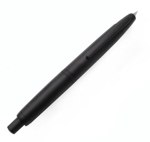 JINHAO 10 Presse Füllfederhalter Hinziehbarer Metallstift (EF Feder 0,38 mm, Griff Schwarz) von czxwyst