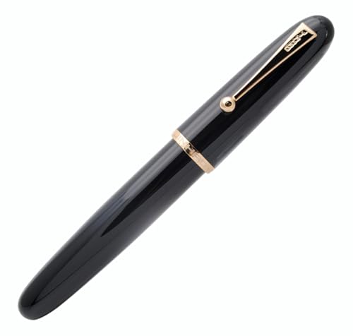 JINHAO 9019 Dadao Acryl Füllfederhalter mit Tinte Konverter (F Feder 0,5 mm, Schwarz) von czxwyst