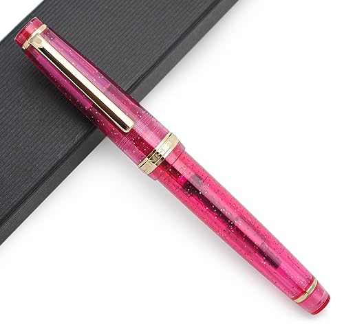 Jinhao 82 Füllfederhalter, transparent, fluoreszierend, Rosenrot, feine Feder, 0,5 mm Jinhao 82 Füllfederhalter, transparent, fluoreszierend, Rosenrot, feine Feder, 0,5 mm von czxwyst