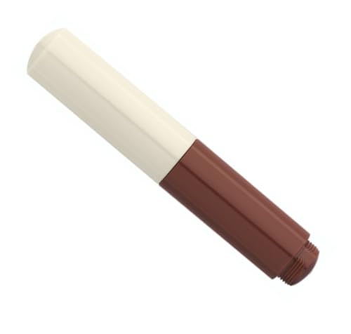 czxwyst Majohn Wancai II Mini Füllfederhalter Taschentinte Stift (EF Feder 0,38 mm, Braun und Weiß) von czxwyst