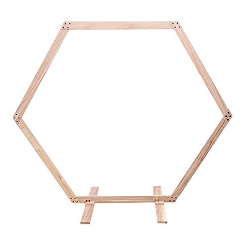 Hochzeit Bogen, 7.6 FT Bogen Hochzeit Sechskant Holz, DIY Traubogen Großer Hochzeitsbogen Foto Booth Hintergrundständer mit Basis - Tragfähigkeit 5kg/11lbs für Hochzeit Geburtstag Party Deco Hochzeit Bogen, 7.6 FT Bogen Hochzeit Sechskant Holz, DIY Traubogen Großer Hochzeitsbogen Foto Booth Hintergrundständer mit Basis - Tragfähigkeit 5kg/11lbs für Hochzeit Geburtstag Party Deco von czyuRachel