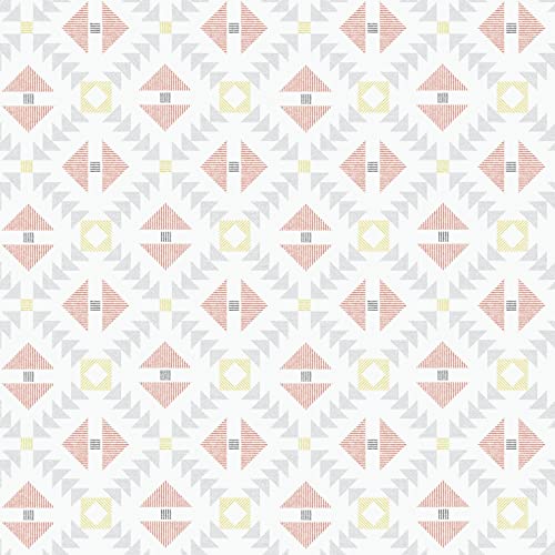 d-c-fix Wachstuchtischdecke Manhattan Folkia mango - abwaschbar wasserdicht - In- & Outdoor - PVC Vinyl Wachstuch Plastik-Tischdecke Wachstischdecke Tischtuch - 150 cm x 220 cm eckig von d-c-fix