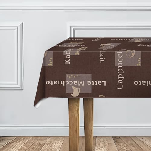 d-c-fix Wachstuchtischdecke – Manhattan Cappuccino schoko 110 cm x 140 cm eckig – Tischtuch für den Küchen-, Ess- oder Gartentisch – lebensmittelecht, abwaschbar & wasserdicht von d-c-fix
