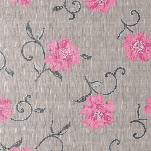 d-c-fix Wachstuchtischdecke – Monte Carlo Viviane greige 150 cm rund – Tischtuch für den Küchen-, Ess- oder Gartentisch – lebensmittelecht, abwaschbar & wasserdicht von d-c-fix